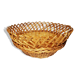 Vintage round wicker basket
