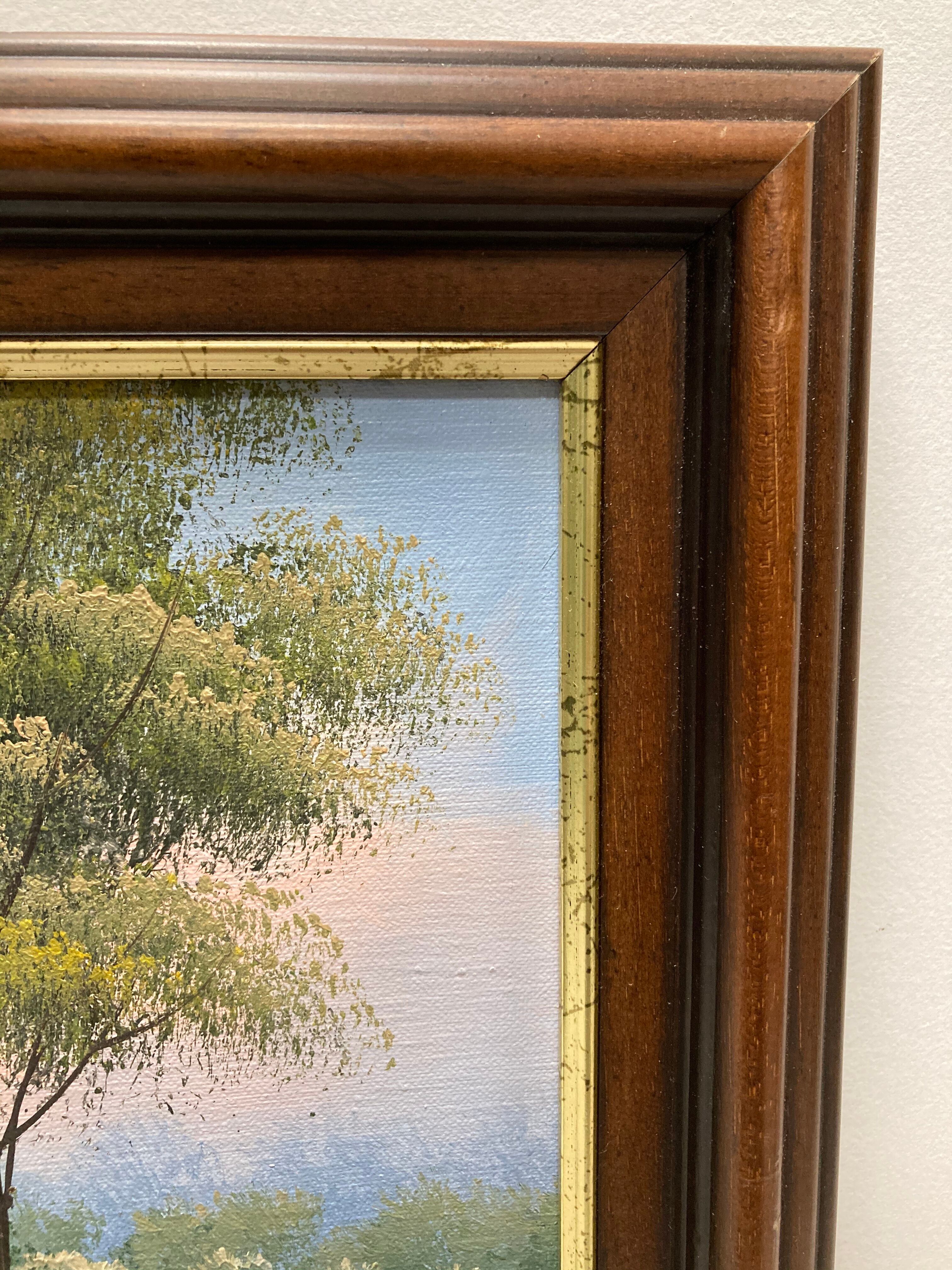 Landscape at the mill painting