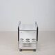 Italian postmodern serving trolley with sleek design, 1980s