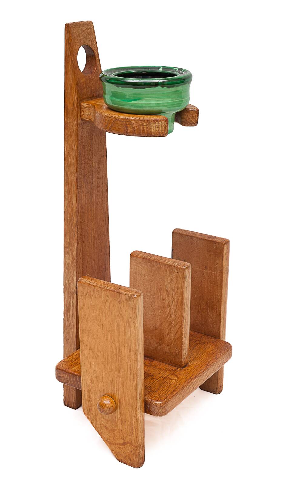 Magazine rack ashtray holder by Guillerme et Chambron