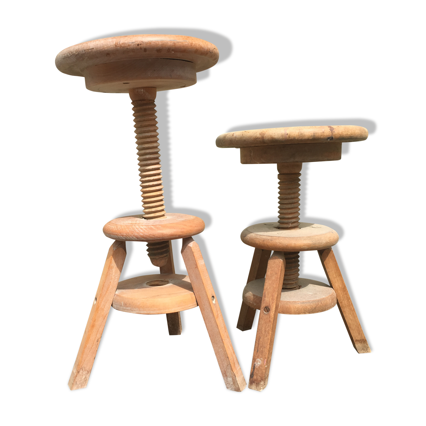 Pair of stools a screw