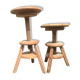 Paire de tabourets à vis