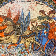 Decorative plate Collection "The Abduction of Helen of Troy" Greek mythology