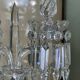 Pair of Baccarat Crystal Girandole Candlesticks