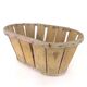 Old brocante wooden grape basket