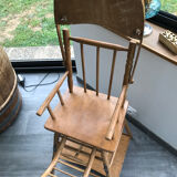 Wooden high chair for baby - Vintage