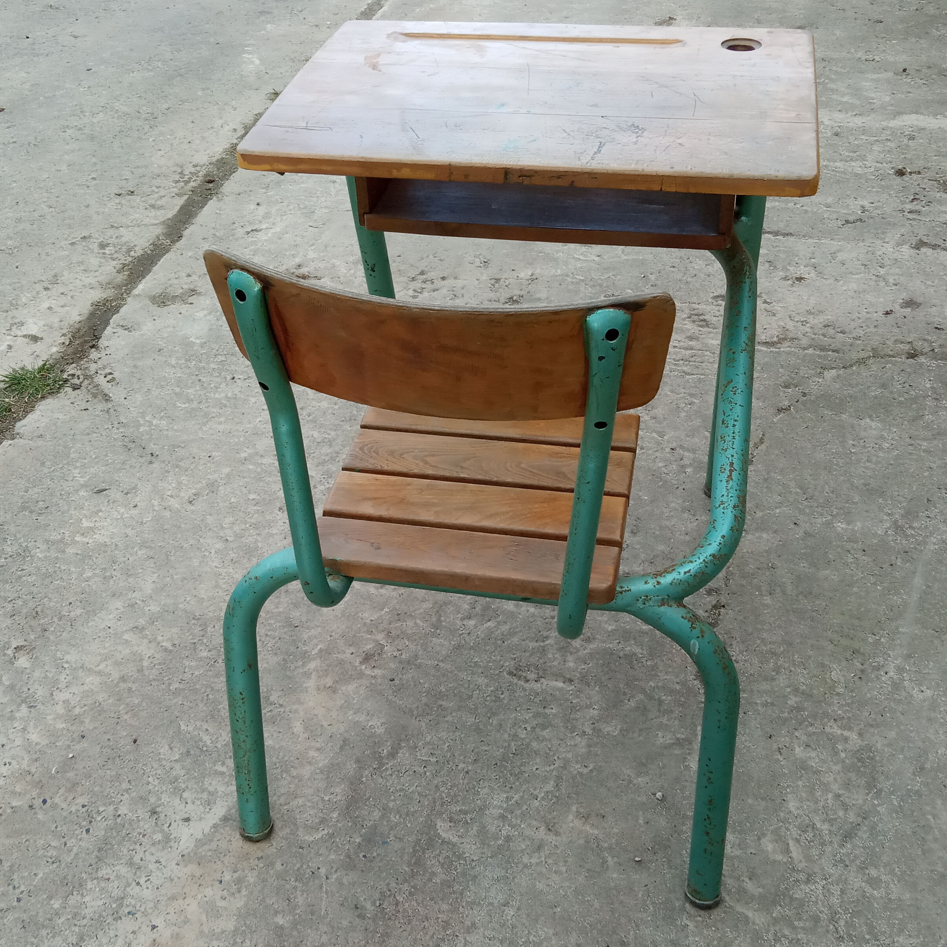 Vintage school desk