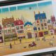 Lithographies encadrées de Paris