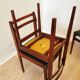 SET of 6 Vintage Scandinavian Wooden Dining Chair: Branko Ursic, 1970s