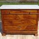 Ancienne commode Louis Philippe en noyer marbre blanc