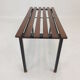 Bench in Teak with Brass Feet, Italy, 1950s