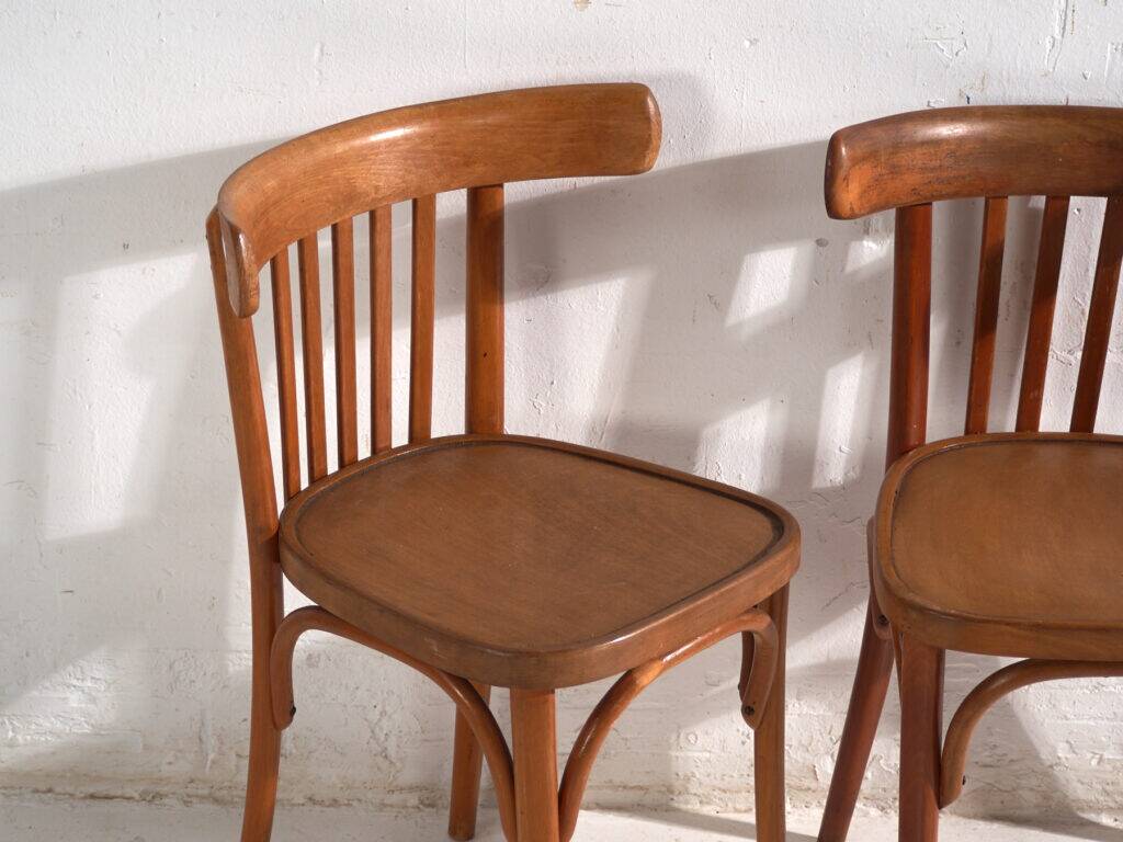 Antique bentwood chairs in Thonet style – Central Europe, circa 1930 #4 – Set of 4 pieces