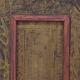 Primitive Rustic Farmhouse Folk Art Painted Bridal Cabinet
