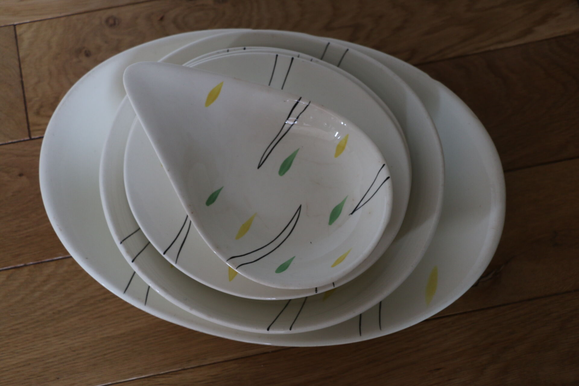 Set of Salins earthenware dishes