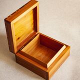 Hand-decorated wooden box.