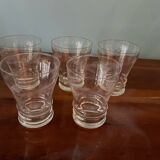 Lot de 5 verres cristal