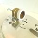 Vintage molded glass wall light