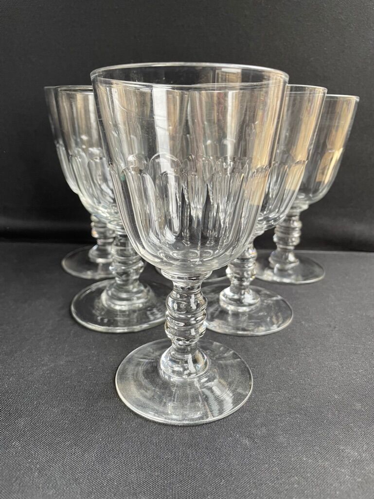 6 glasses Baccarat service Clermont – Art Nouveau