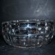 Salad bowl cut in art deco cut crystal beveled geometric decoration 20cm