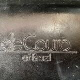 7 armchairs by Couro Brasil in Black Leather