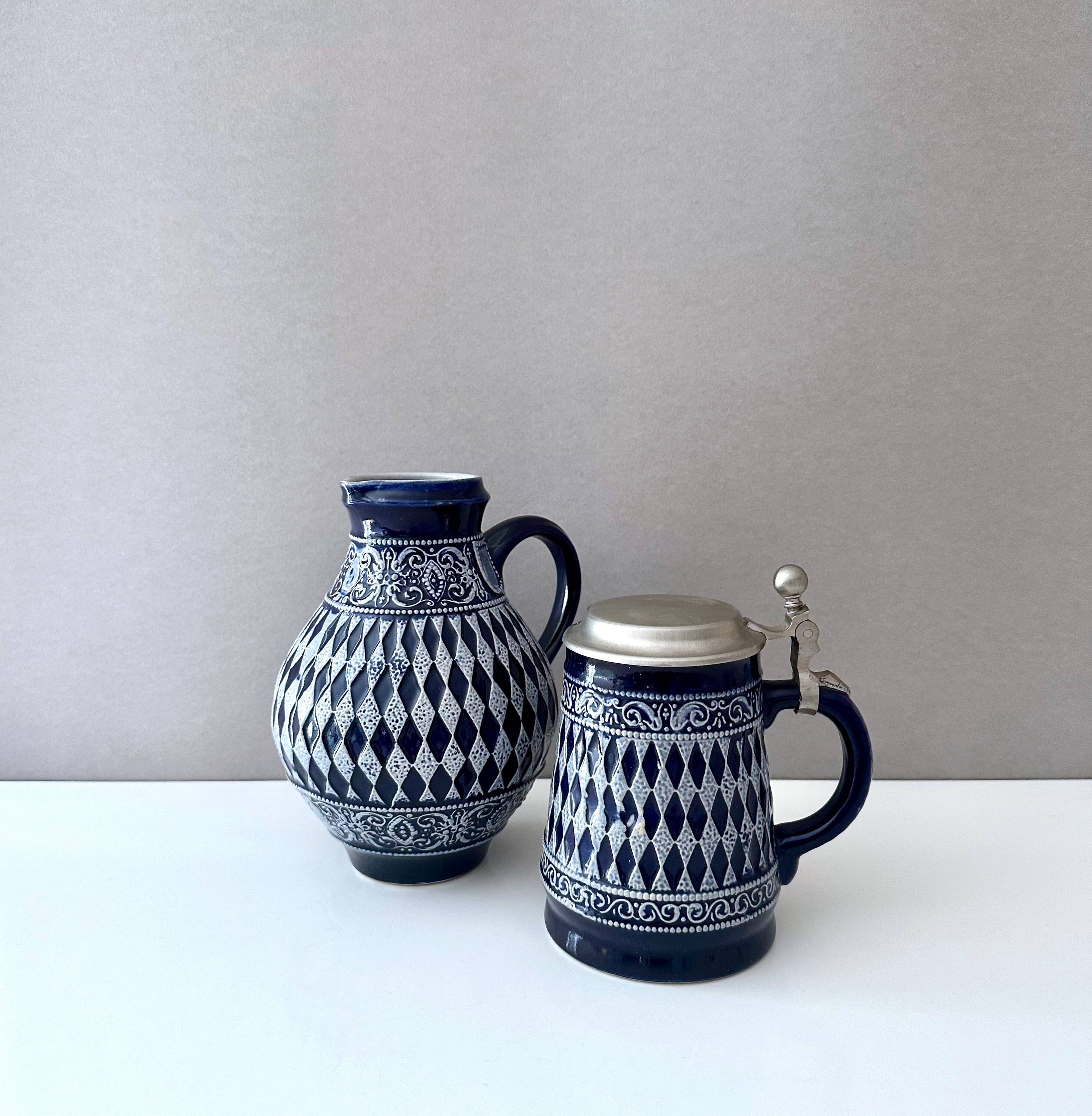 Vintage stoneware Mari&Remy, vintage jug, German Bembel cider