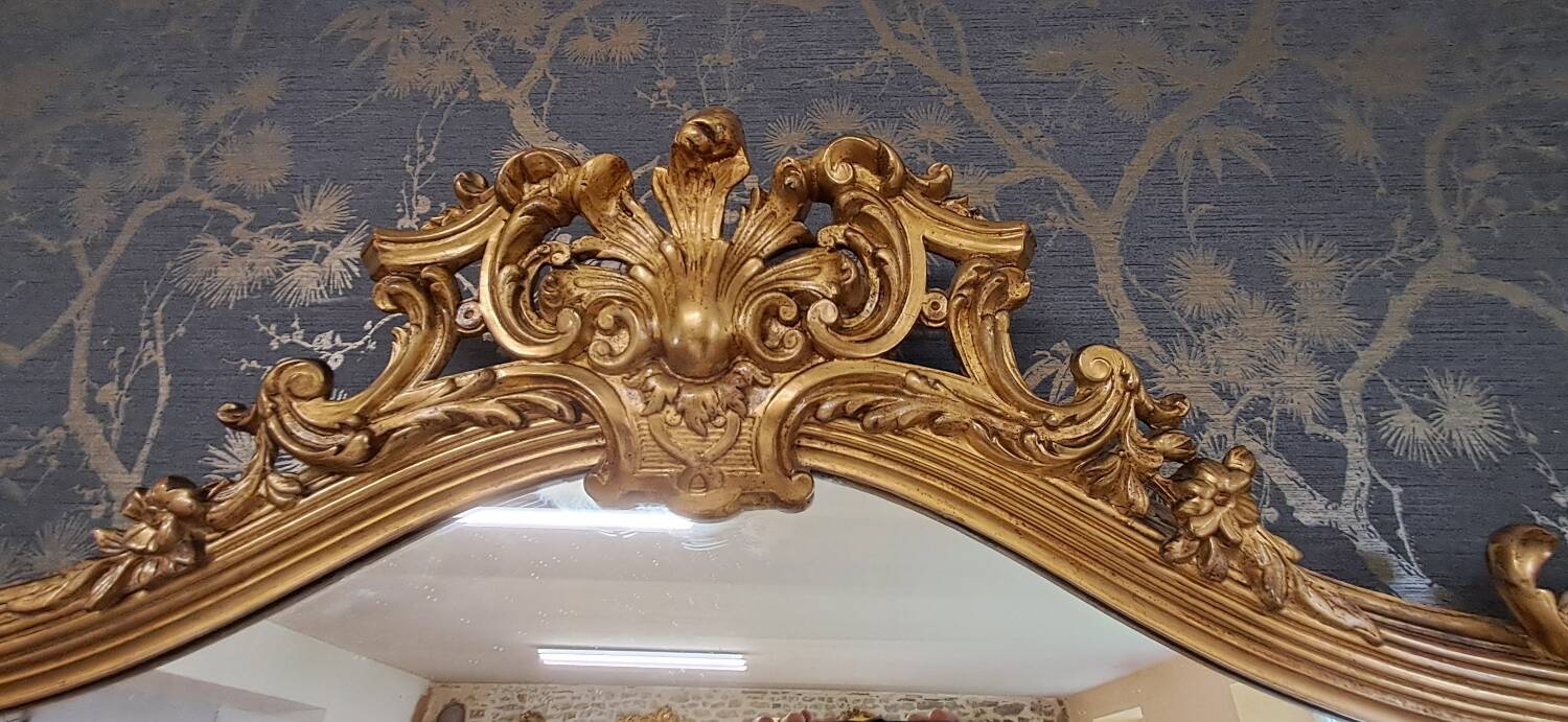 Antique 19th century mirror 184 x 108