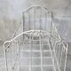 Vintage 1950s wrought iron bed bench