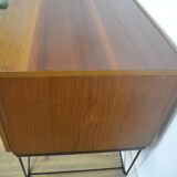 Scandinavian teak and metal sideboard