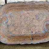 Antique art nouveau brass tray
