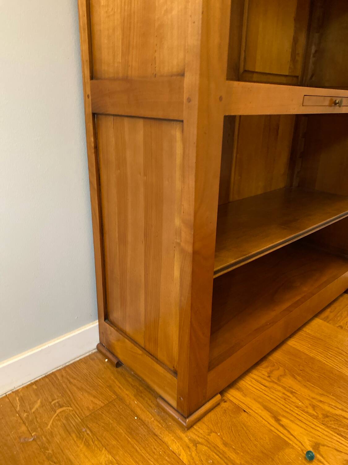 5-shelf solid wood bookcase