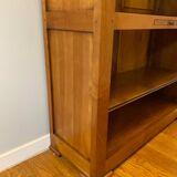 5-shelf solid wood bookcase