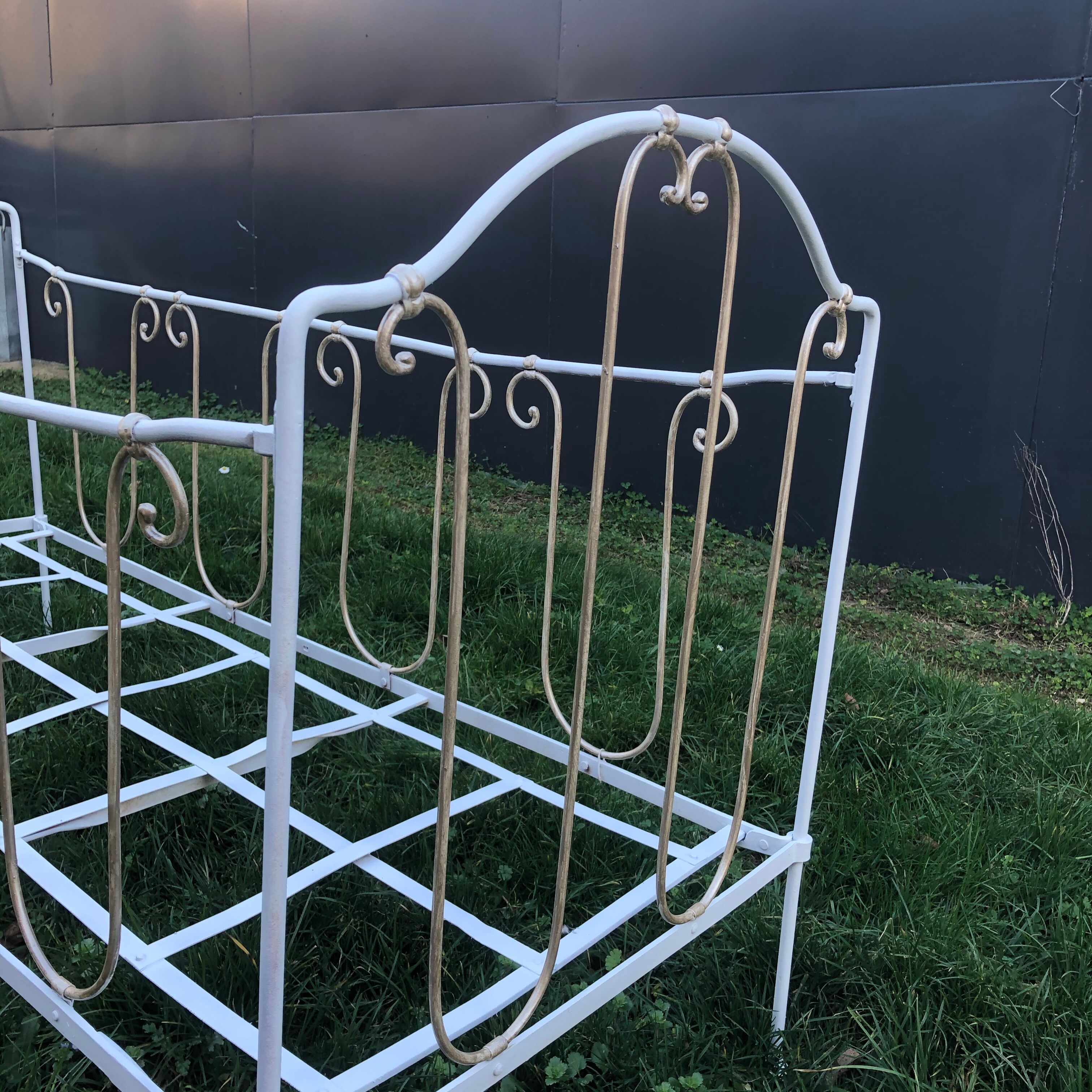 Redesigned wrought iron bed
