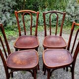 4 chairs bistrot type n°56 years 30