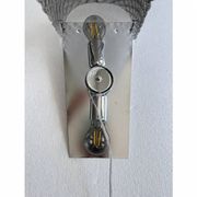Modern Italian Gray “Graniglia” Rhombus Murano Glass Sconces, Pair
