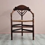 Chaise triangulaire hollandaise Bobbin Turners, années 1900.
