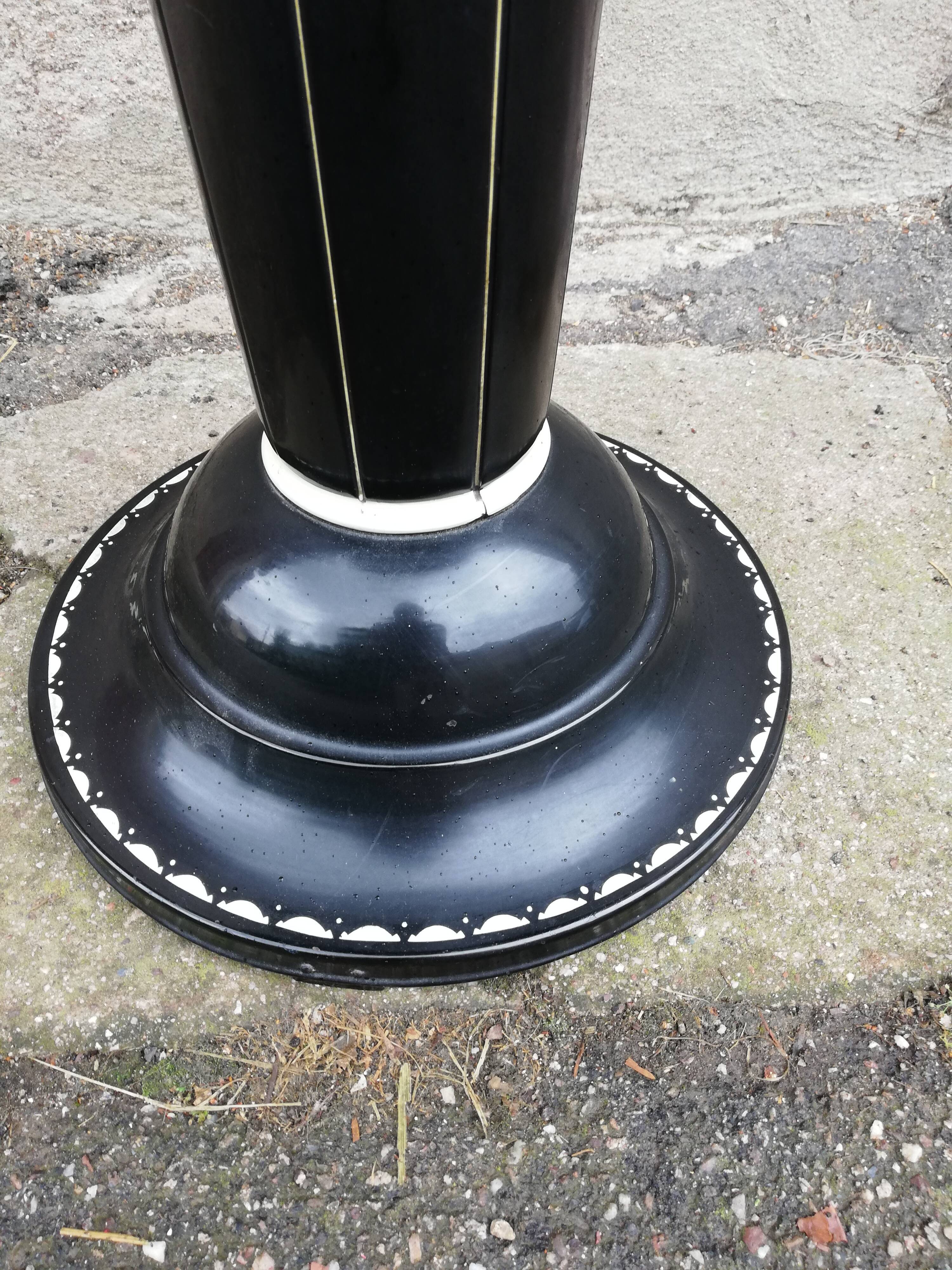 Metal pedestal table joseph hoffman