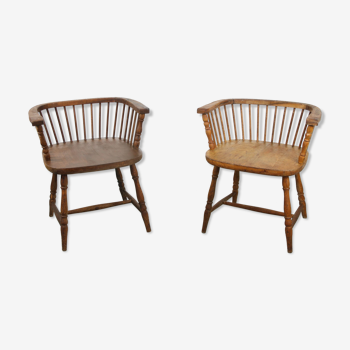 Antique Winsdor low back Chairs, set of 2