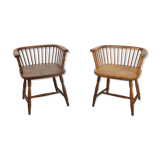 Antique Winsdor low back Chairs, set of 2