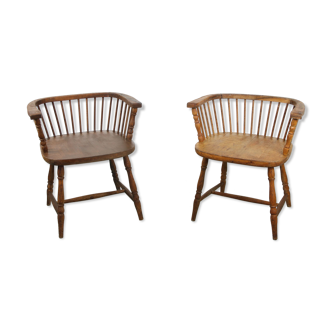 Antique Winsdor low back Chairs, set of 2