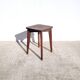 Tabouret bas vintage 1950