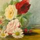Oil on canvas 1898 still life bouquet deposited