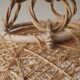 70's sisal pendant light