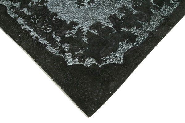 tapis turc antique des années 1970 noué à la main 167 cm x 300 cm tapis noir