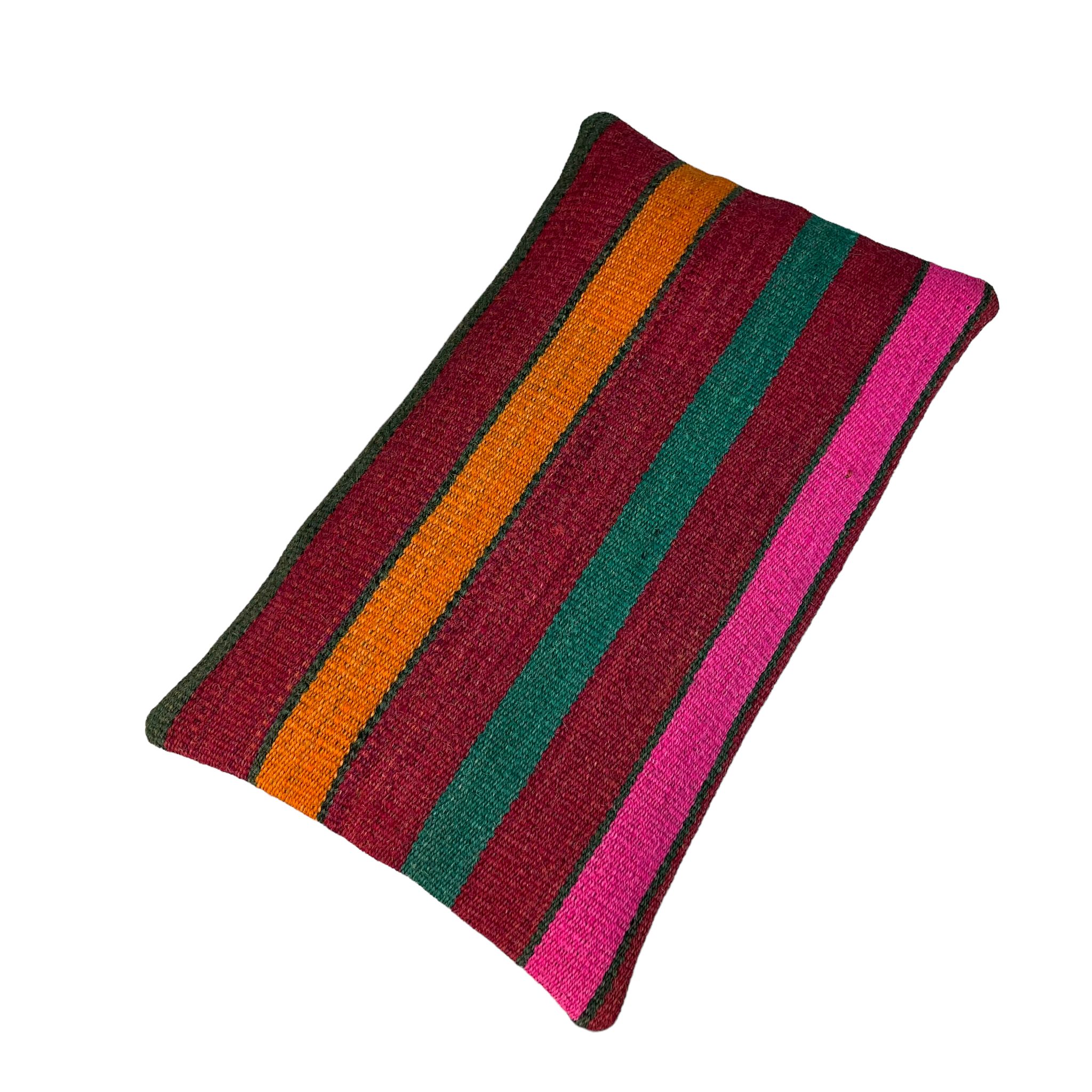 Housse de coussin vintage turque faite à la main, 30 x 50 cm