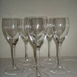 Saint louis pomerol 6 crystal water glasses - 21.5 cm