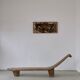 Banc africain primitif vintage en bois sculpté