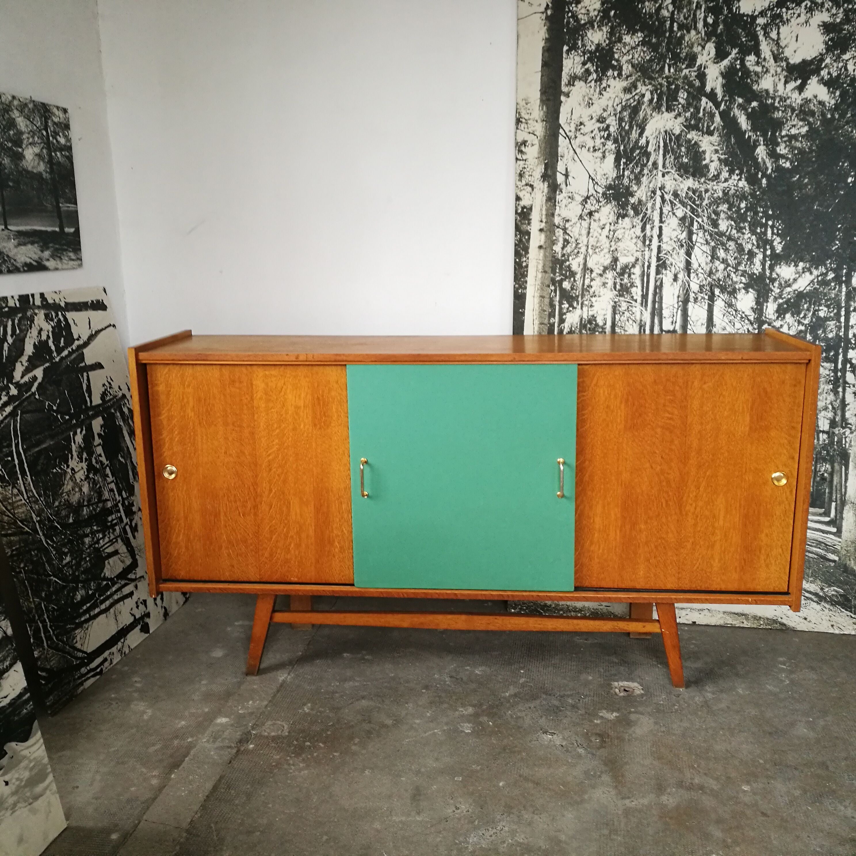 Vintage oak sideboard