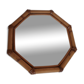 Miroir hexagonal bambou 39 x 39 cm