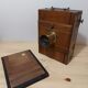 Chambre photographique bois et laiton