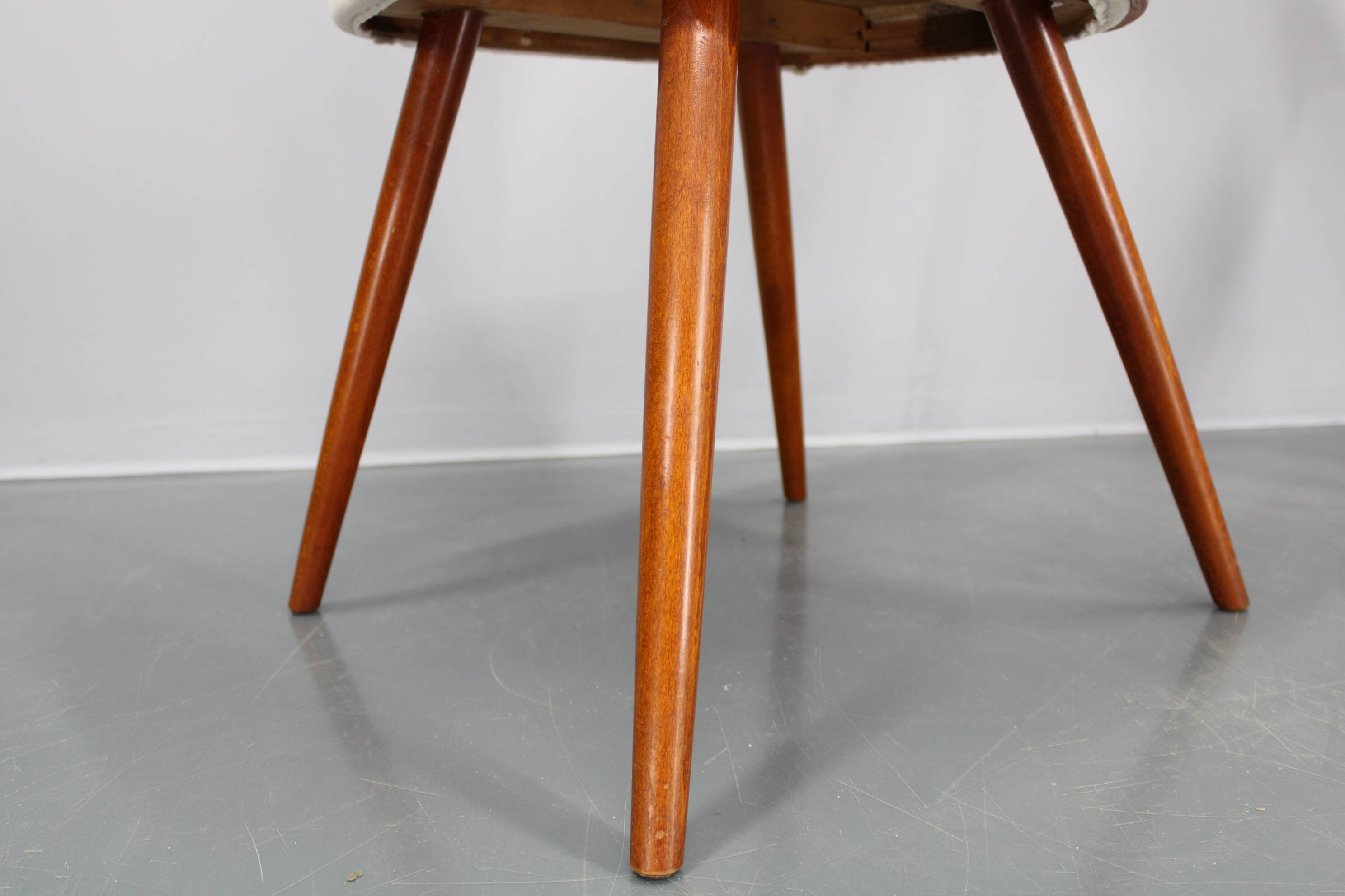1960s Antonin Suman Pair of Restored Chairs in Walnut Finish